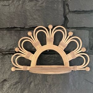 Boho Rattan Wall Shelf